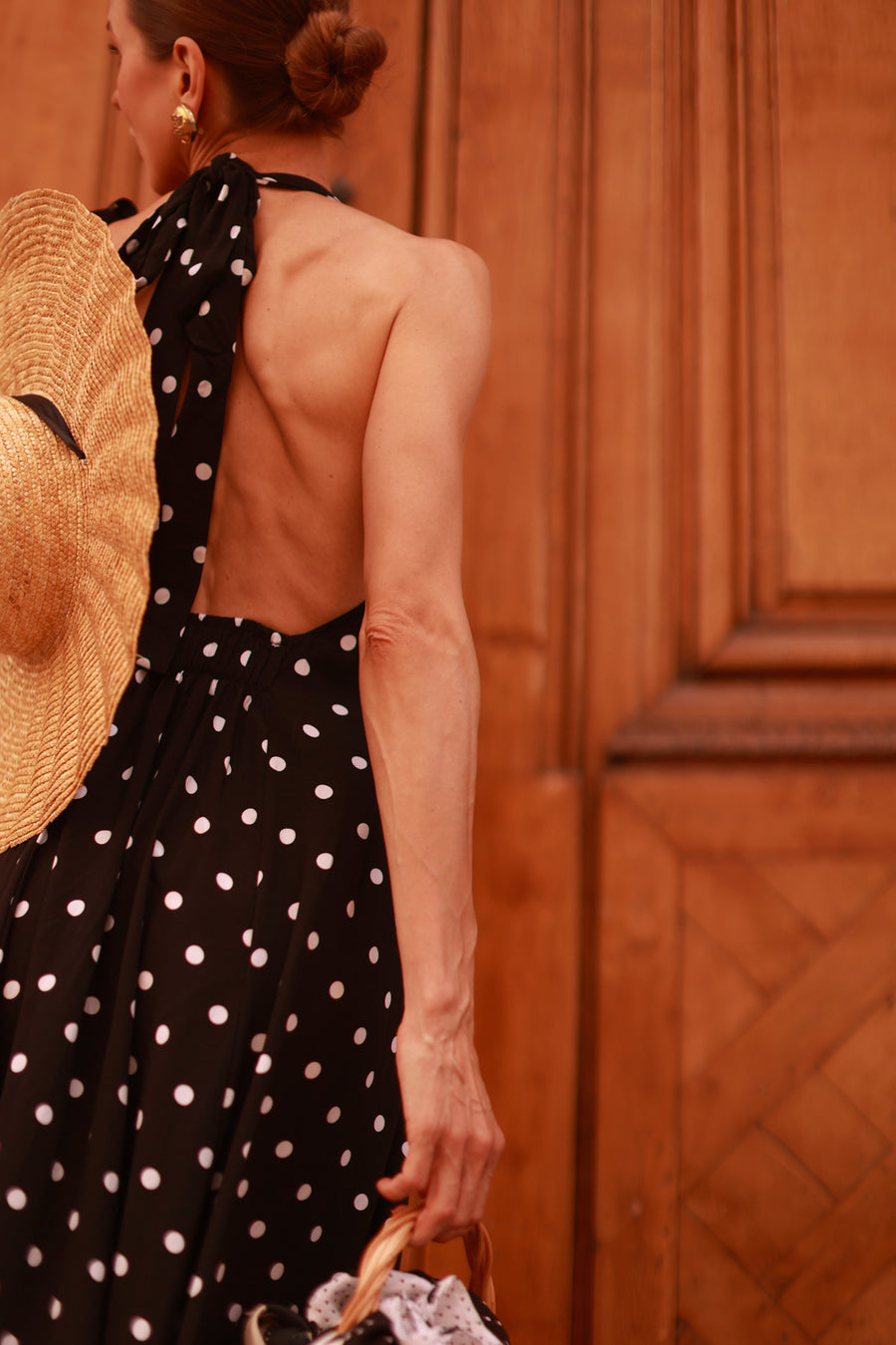 Polka Dot Halter Dress