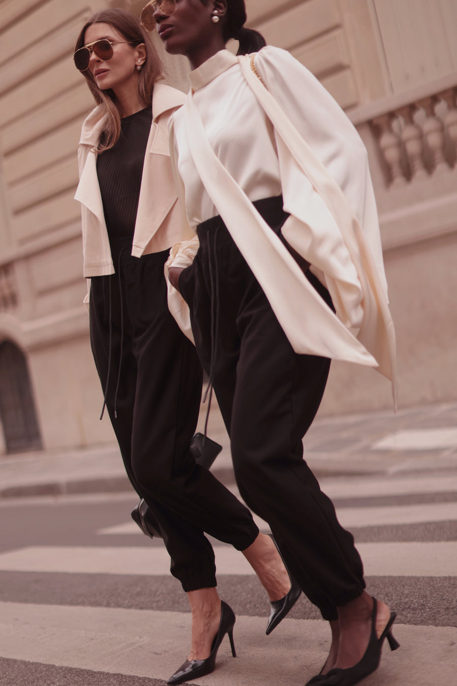 Black Soft Chic Trousers