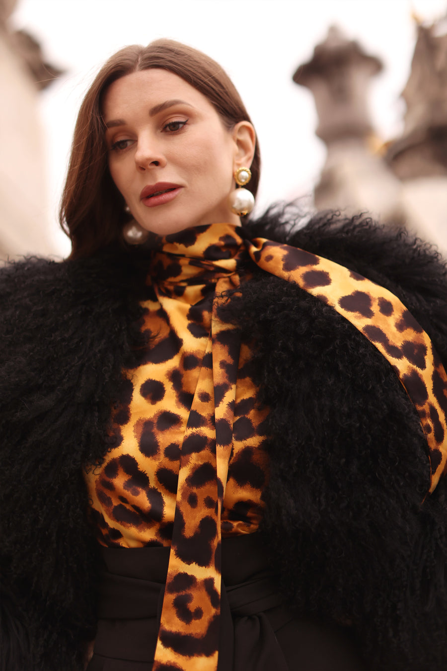 Leopard Marquise Blouse