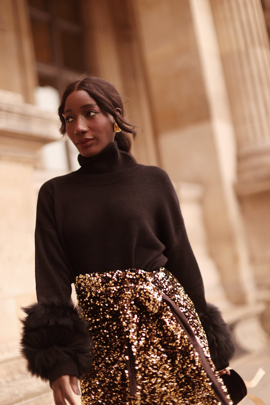 Black Montaigne Sweater