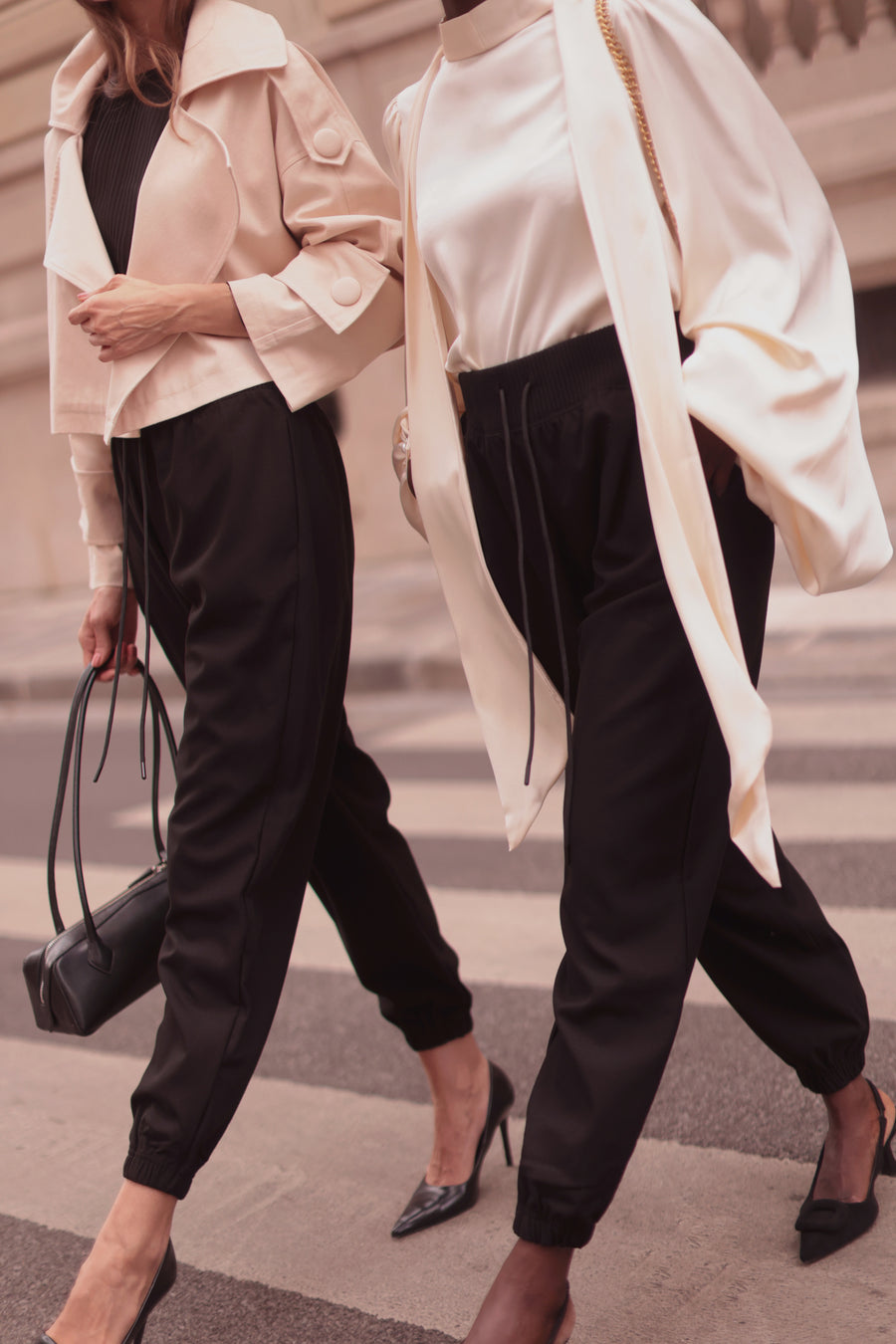 Black Soft Chic Trousers