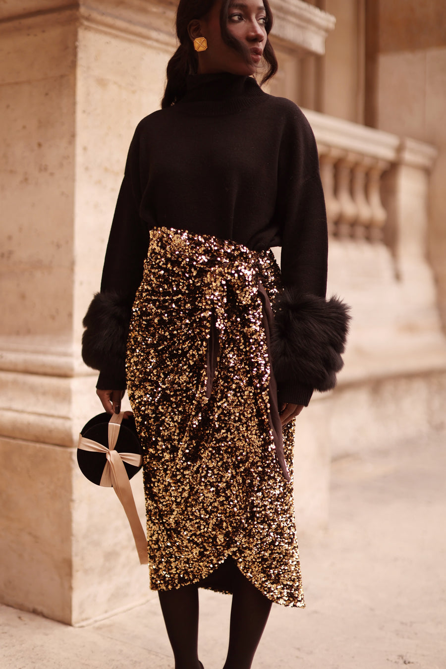 Black Montaigne Sweater