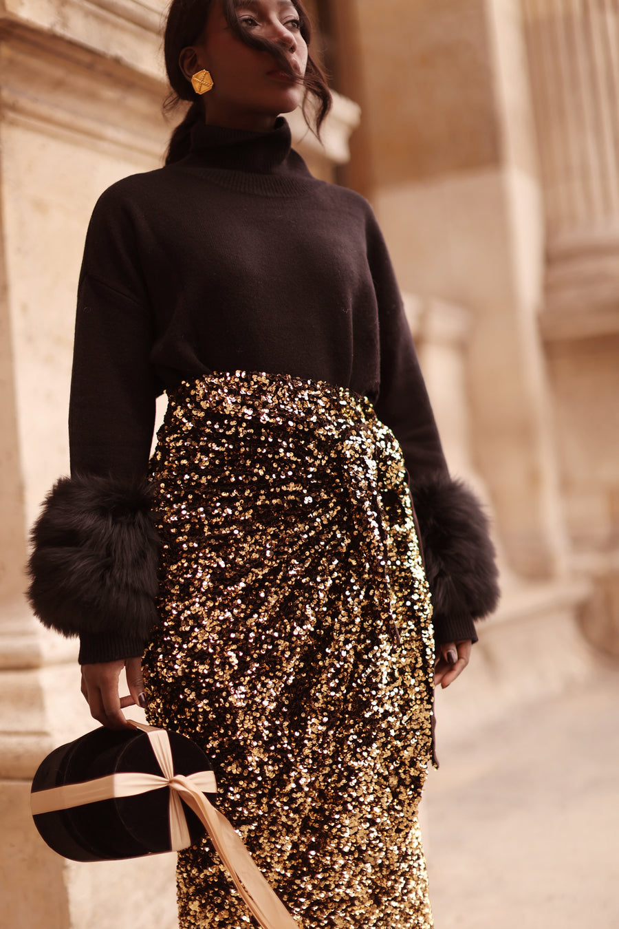 Black Montaigne Sweater