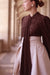 Brown Lace Baroque Blouse
