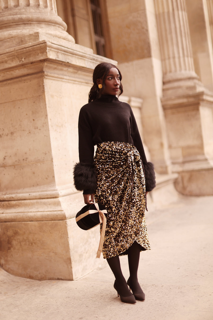 Black Montaigne Sweater