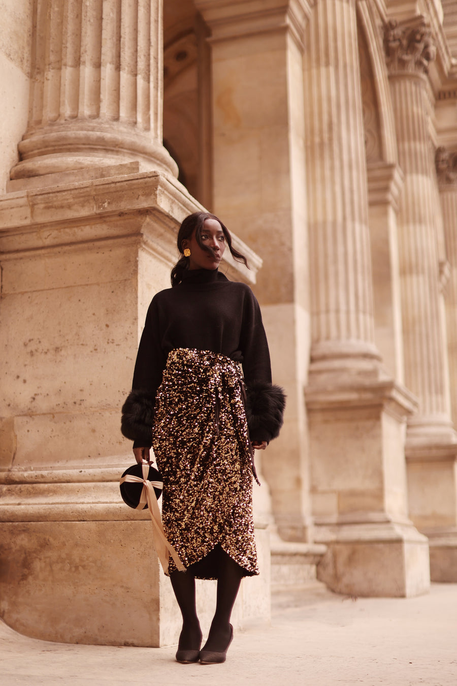 Black Montaigne Sweater