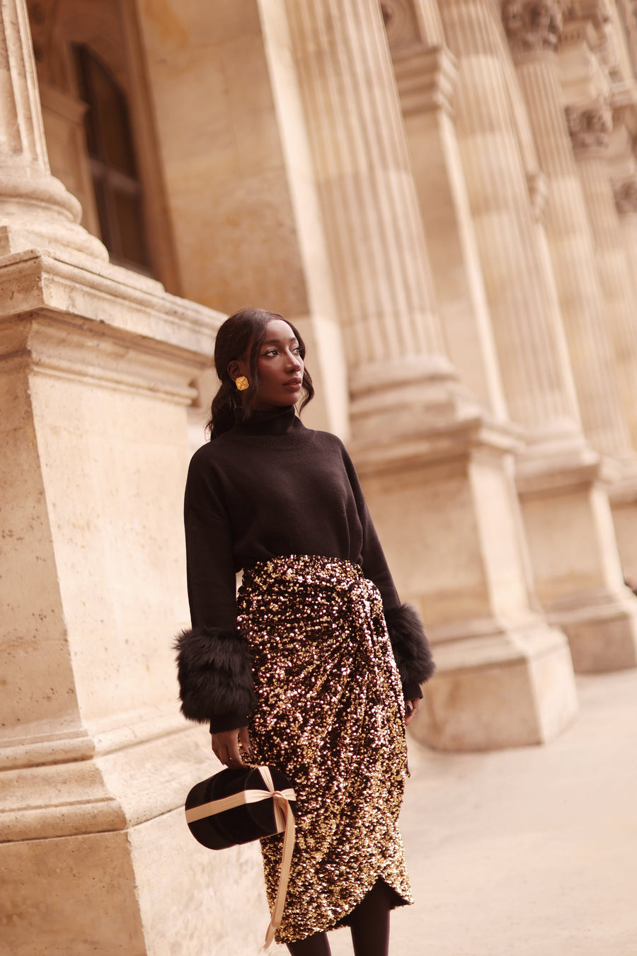 Black Montaigne Sweater