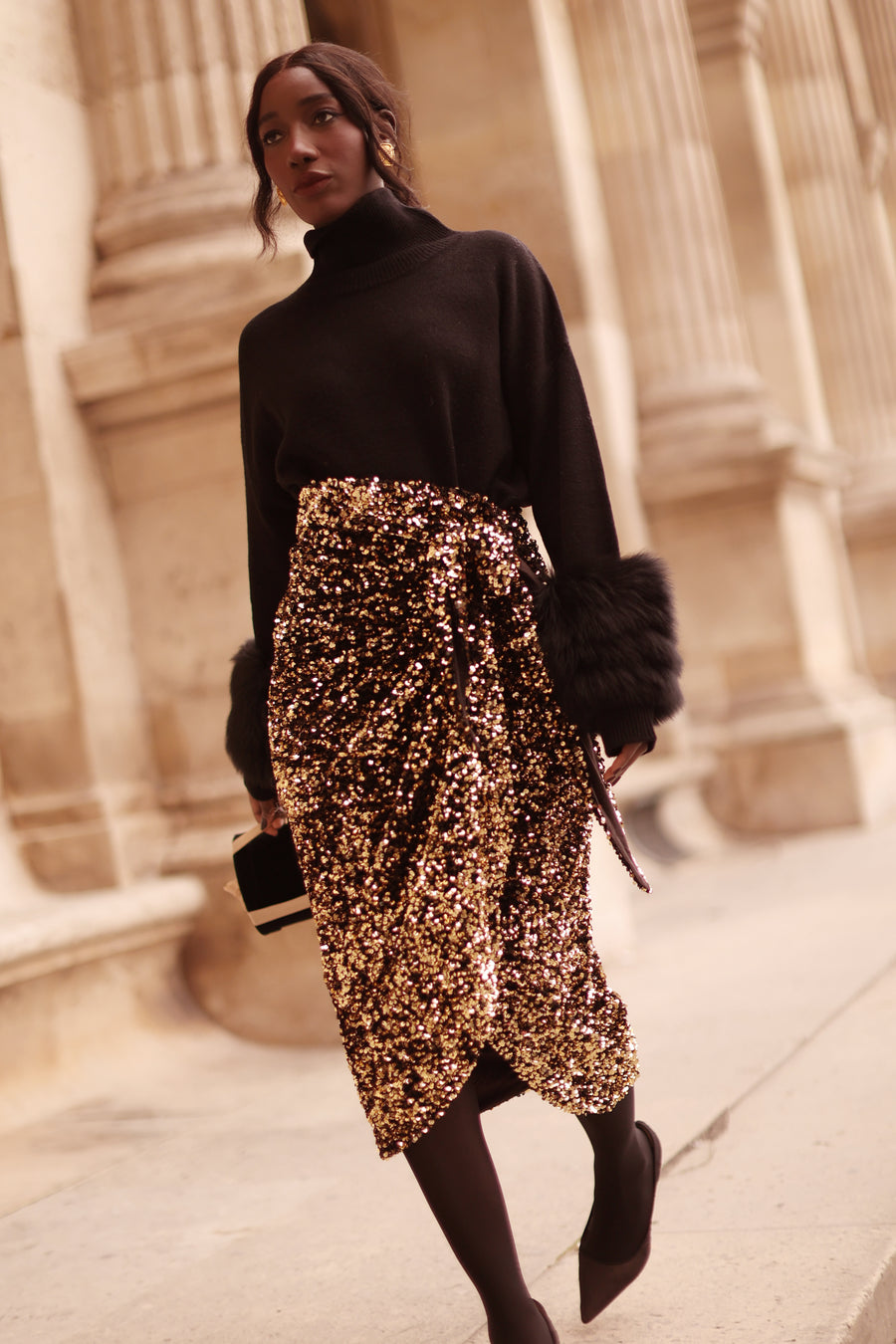 Black Montaigne Sweater