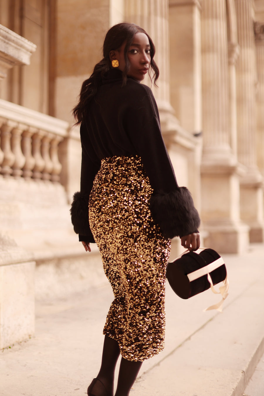 Black Montaigne Sweater