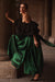 Green Full Wrap Skirt