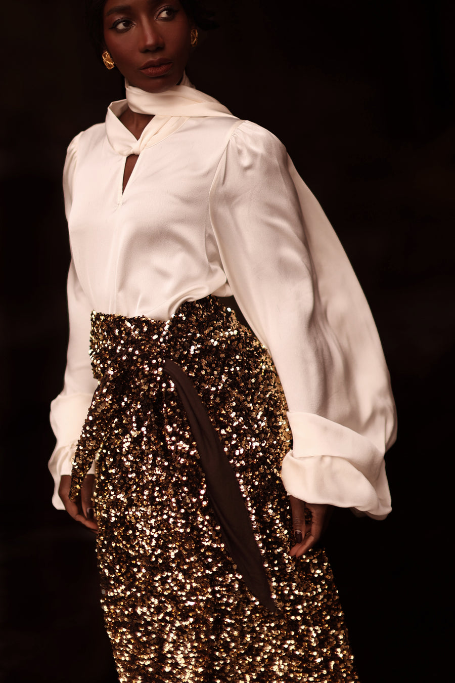 White Baroque Blouse