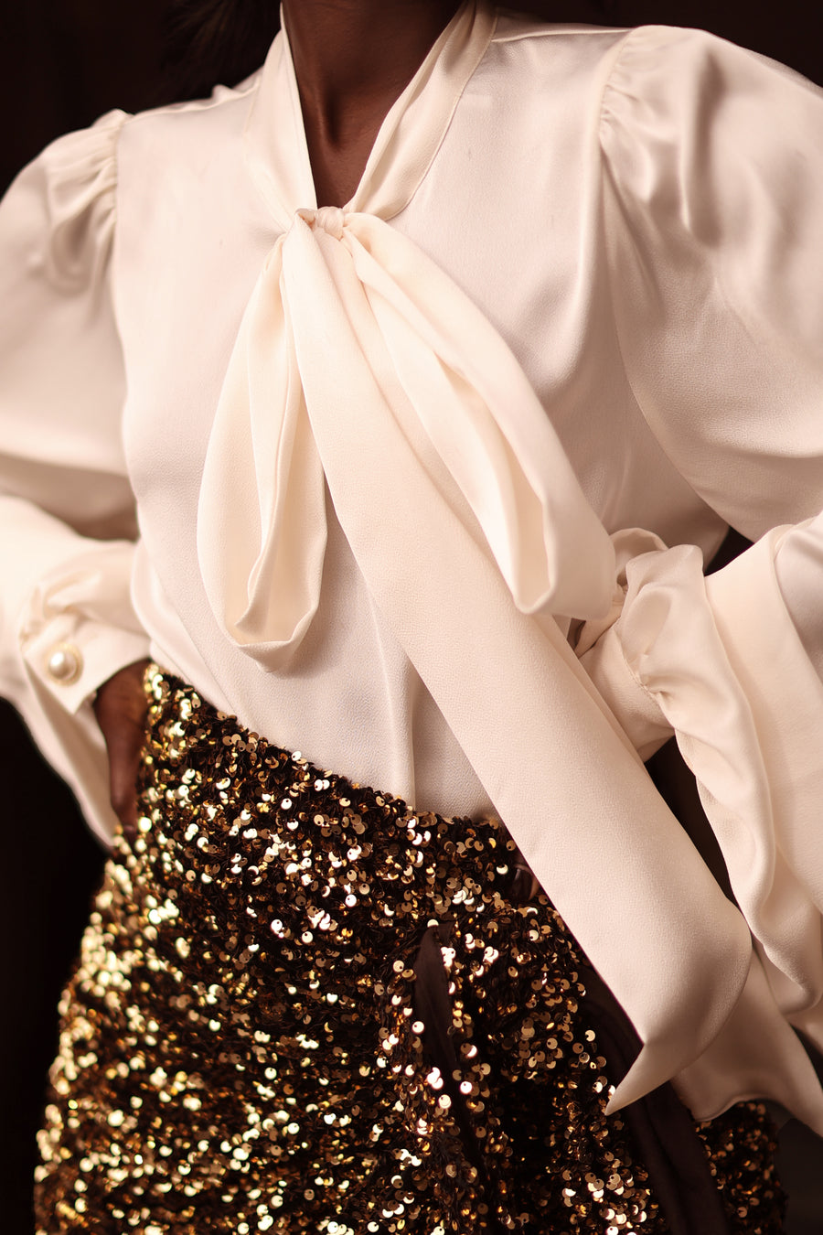 White Baroque Blouse