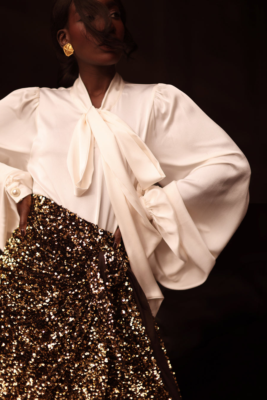 White Baroque Blouse