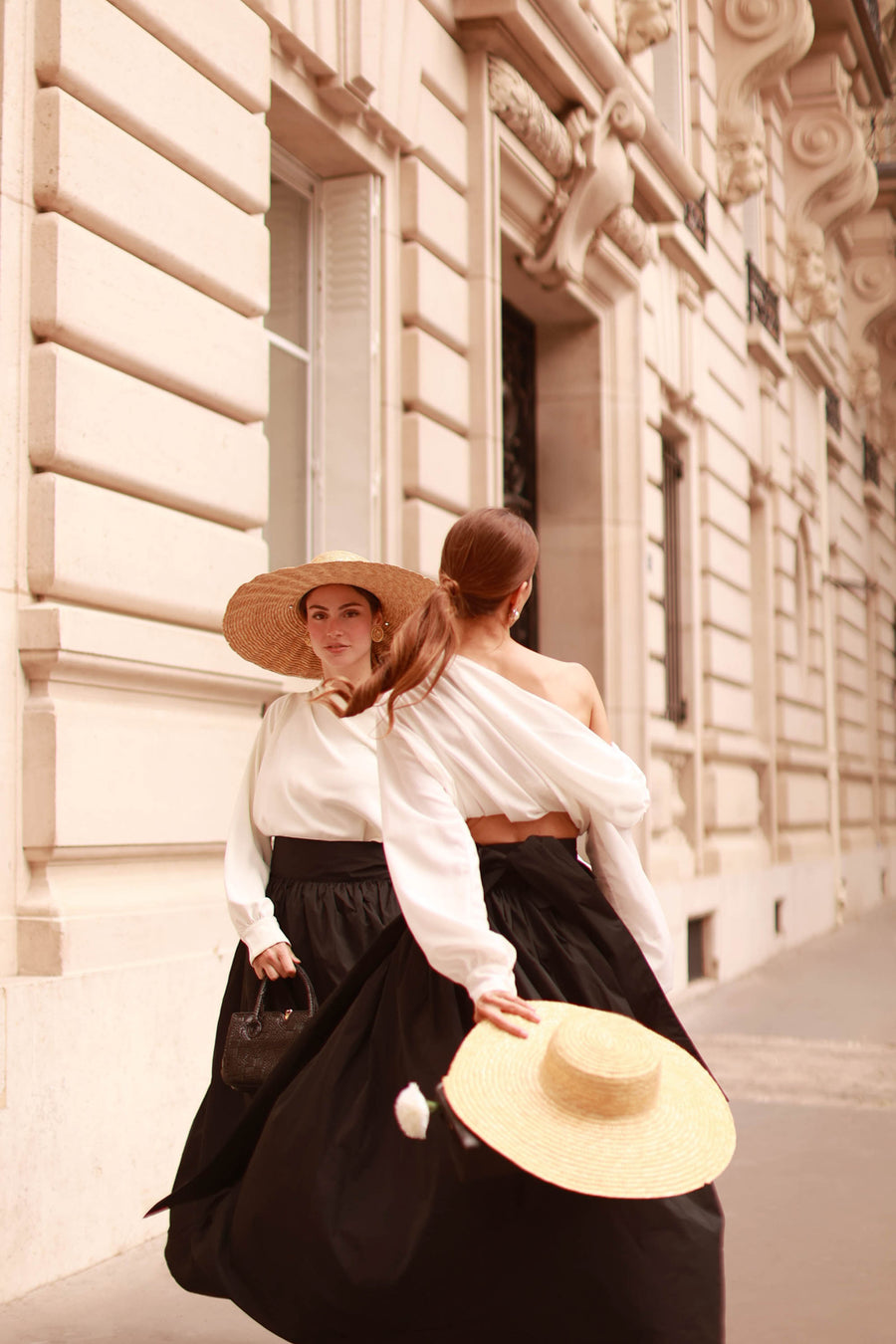 White Draped Blouse