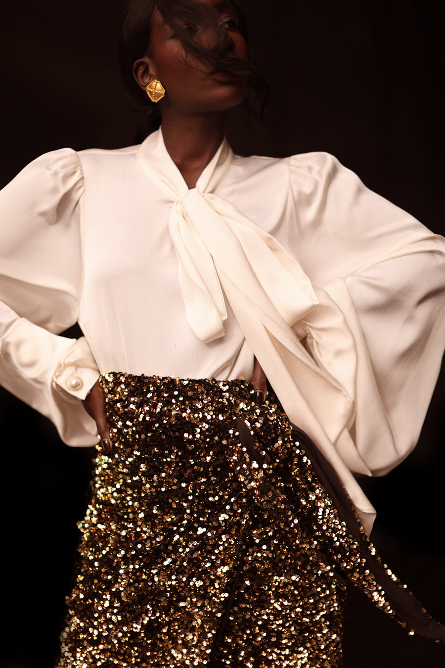 White Baroque Blouse