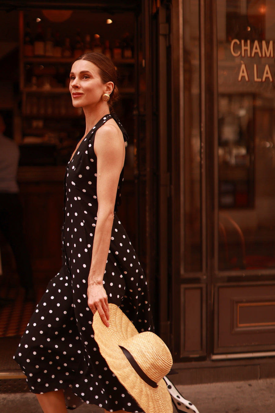 Polka Dot Halter Dress