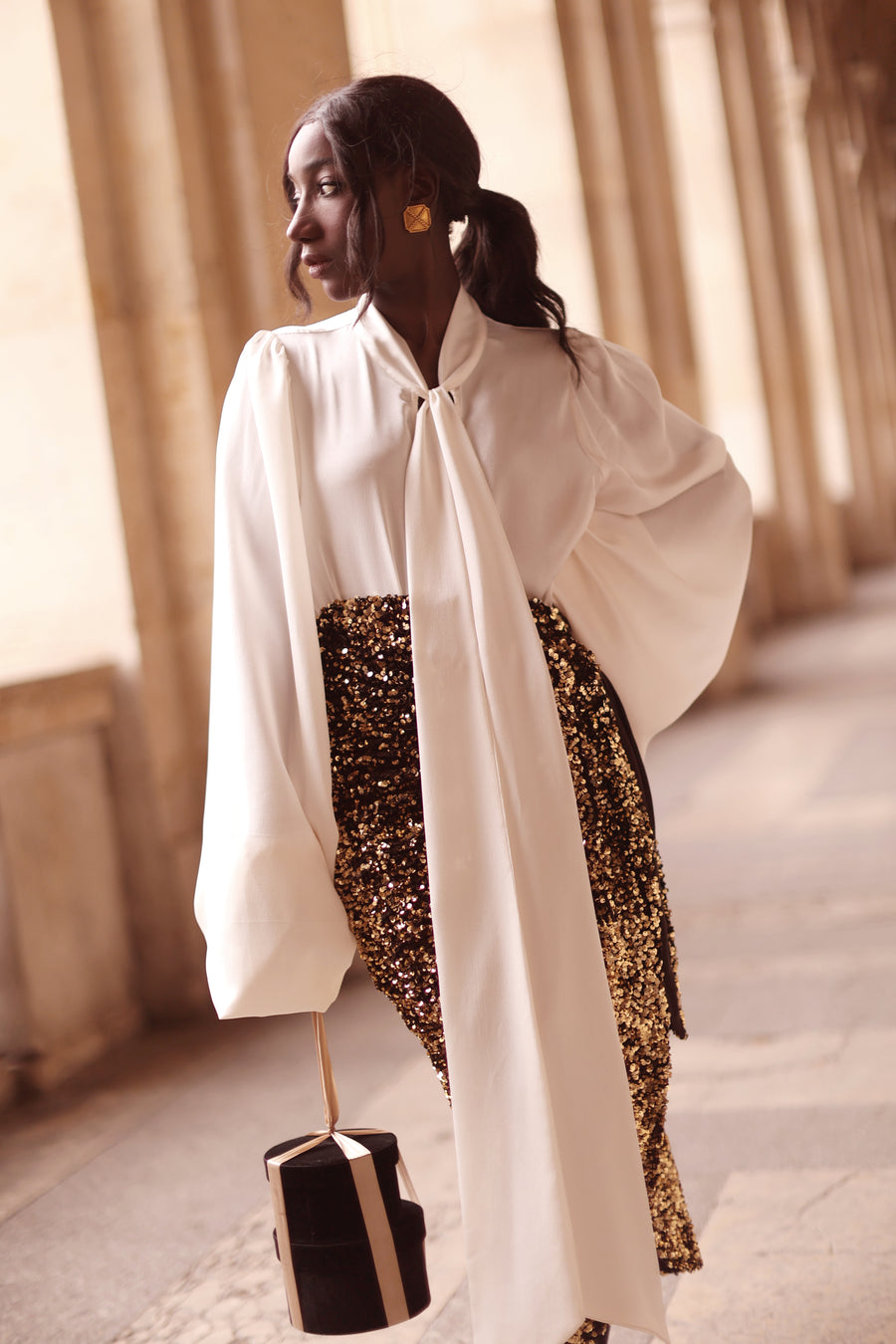 White Baroque Blouse