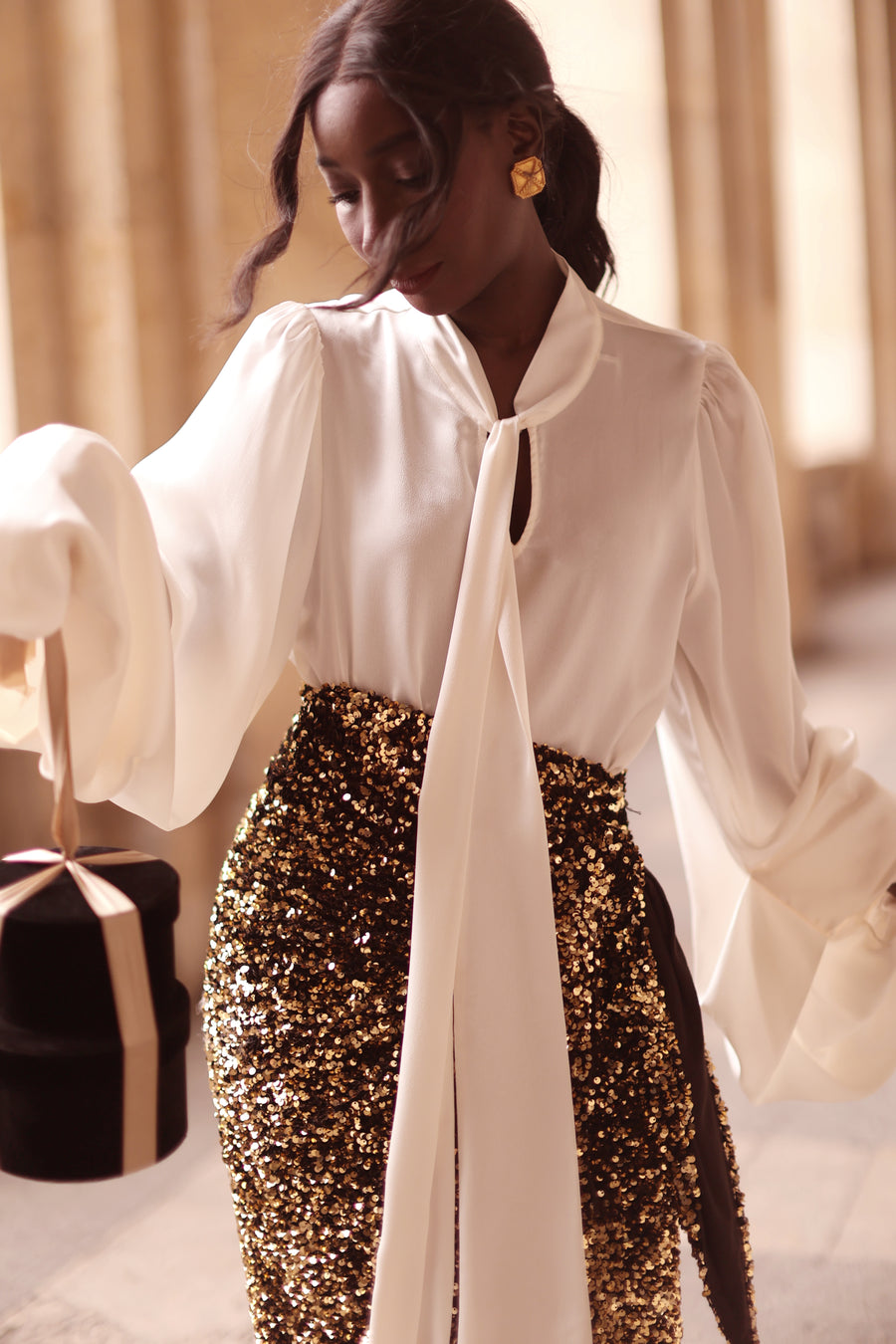 White Baroque Blouse