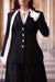 Black Peplum Tweed Blazer