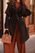  Signature Black Tweed French Trench 