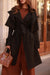  Signature Black Tweed French Trench 