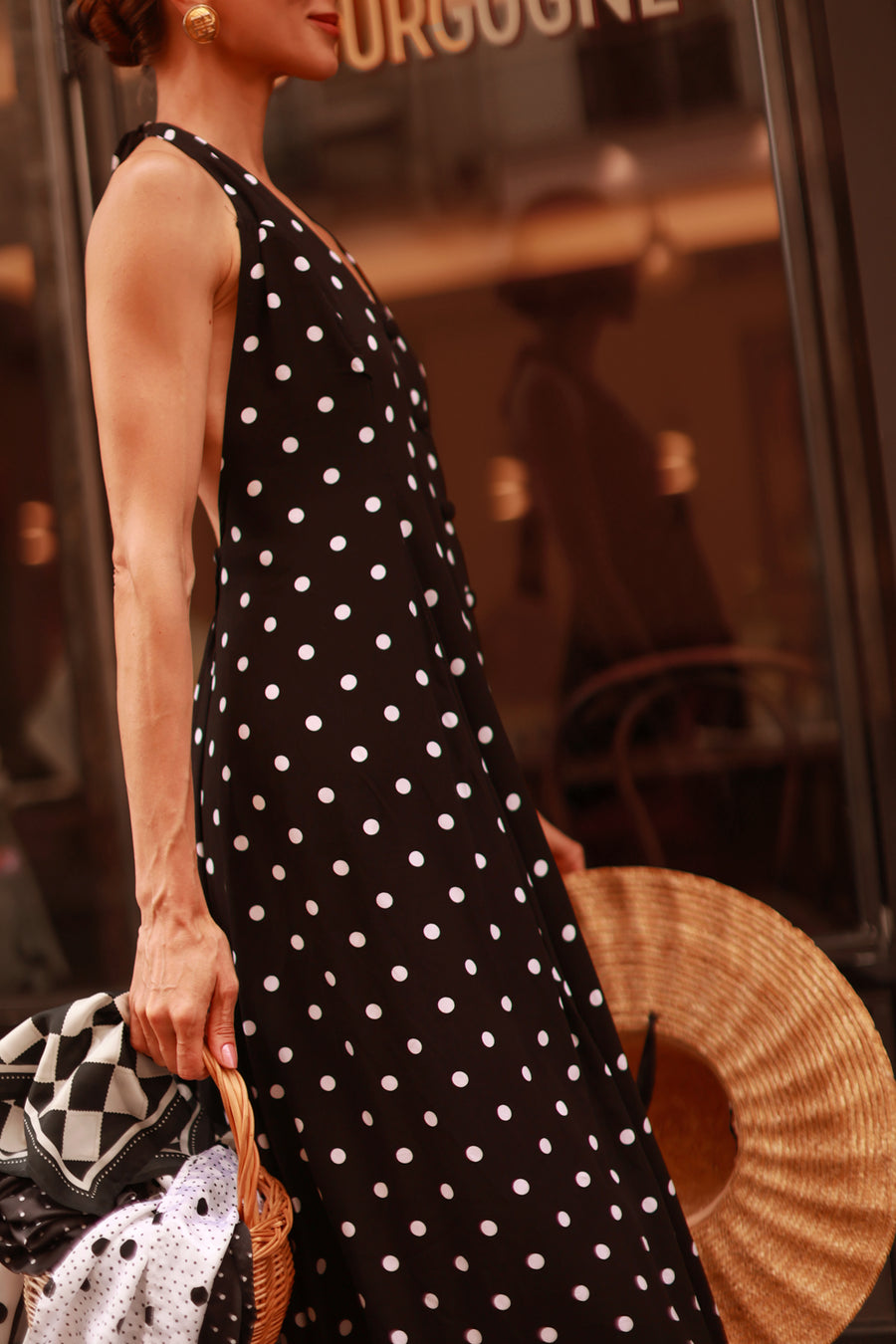 Polka Dot Halter Dress