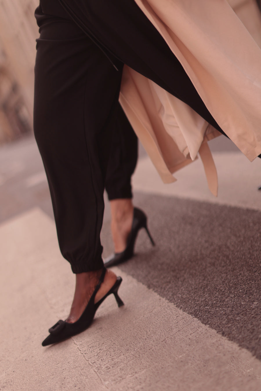Black Soft Chic Trousers
