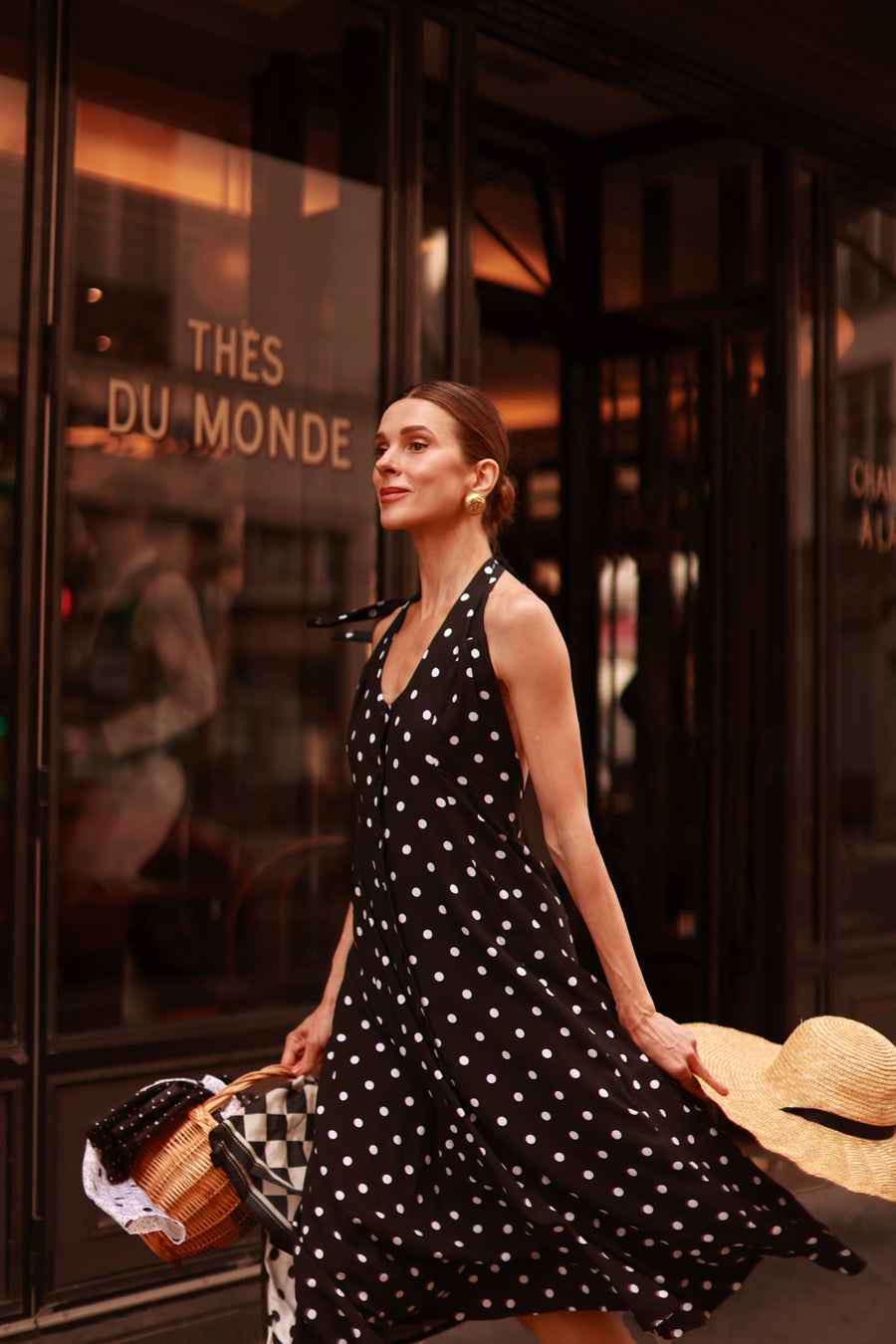 Polka Dot Halter Dress