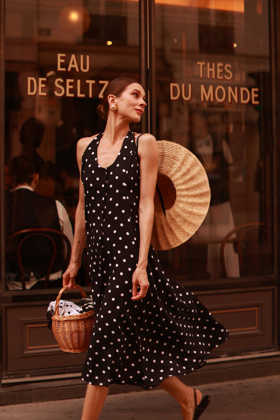 Polka Dot Halter Dress