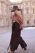 Black Tailored Wrap Trousers