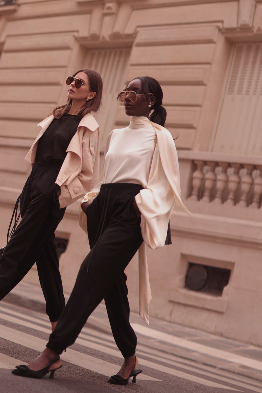 Black Soft Chic Trousers