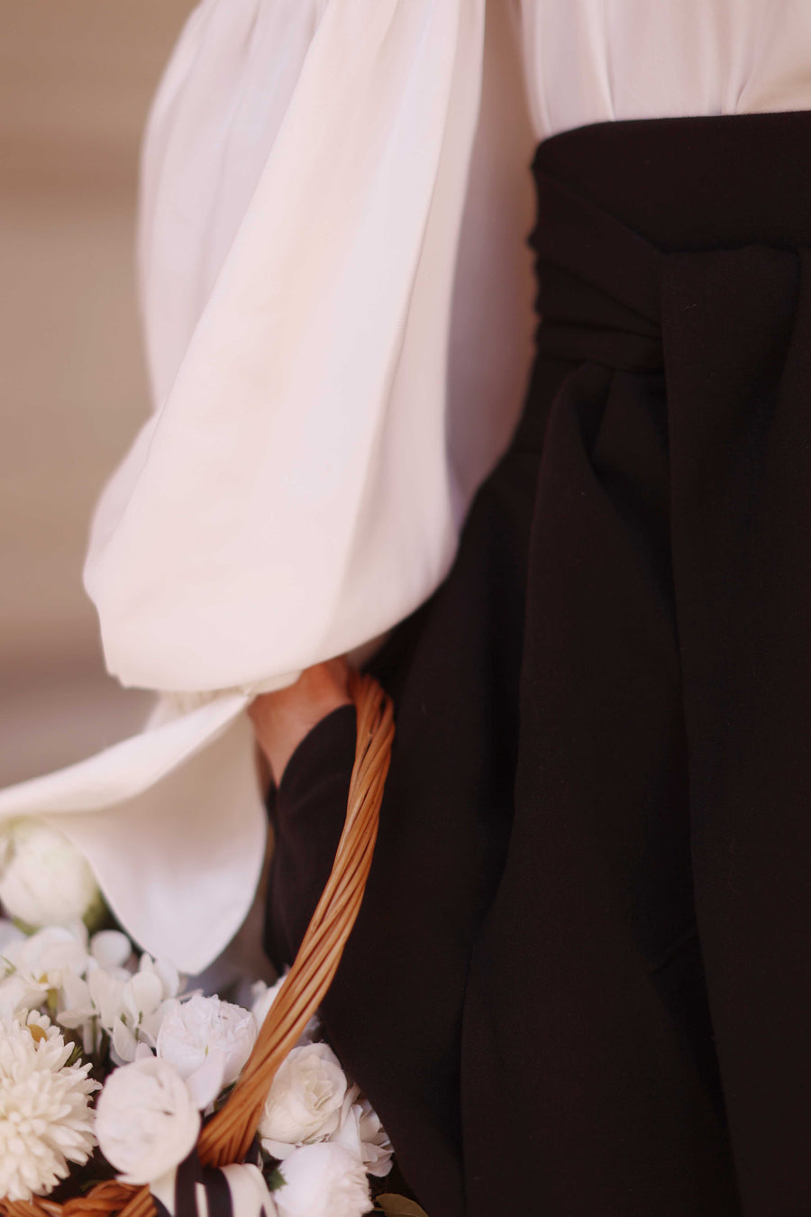 White Foulard Silk Blouse