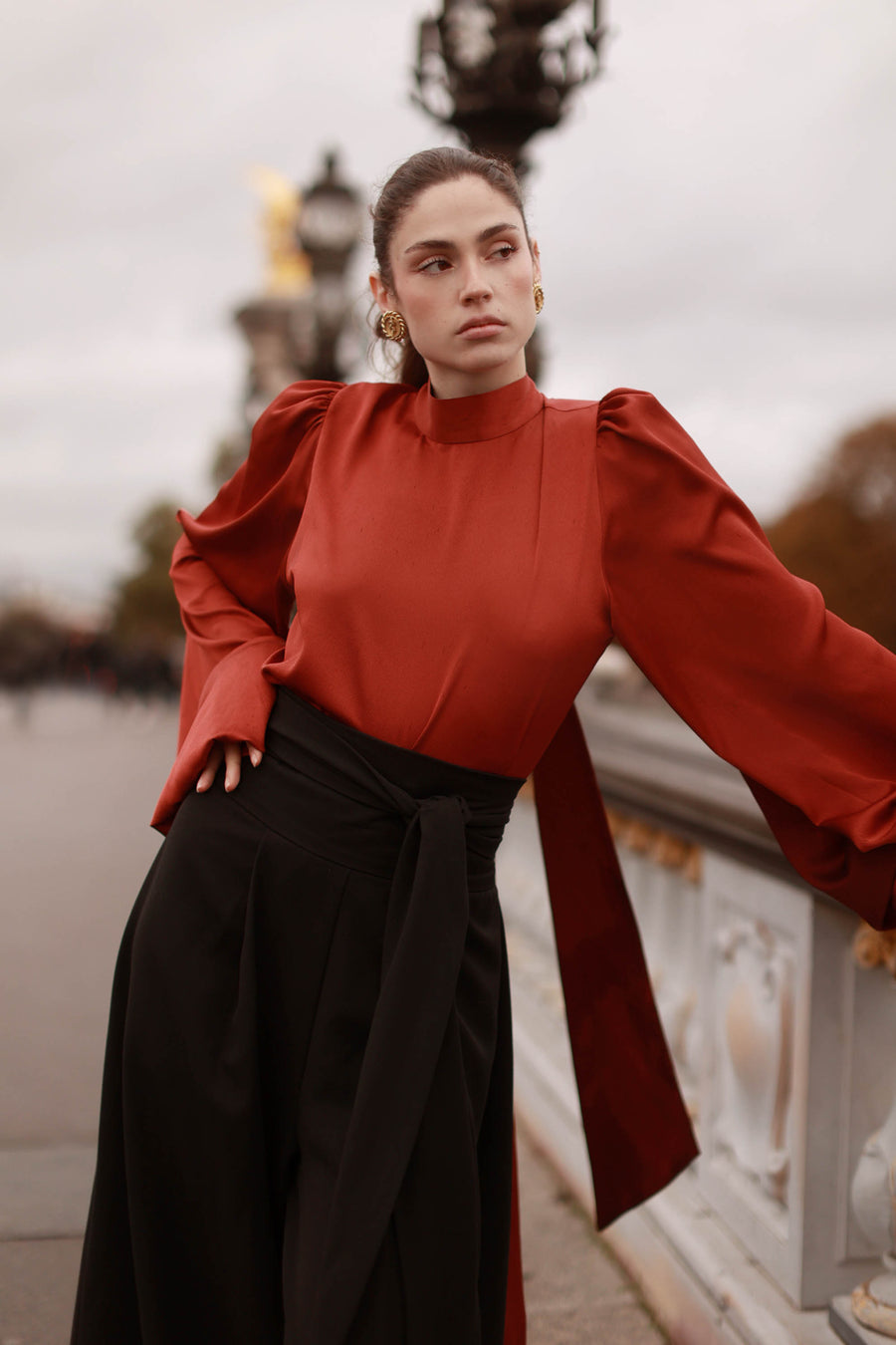 Baroque Blouse in Amber