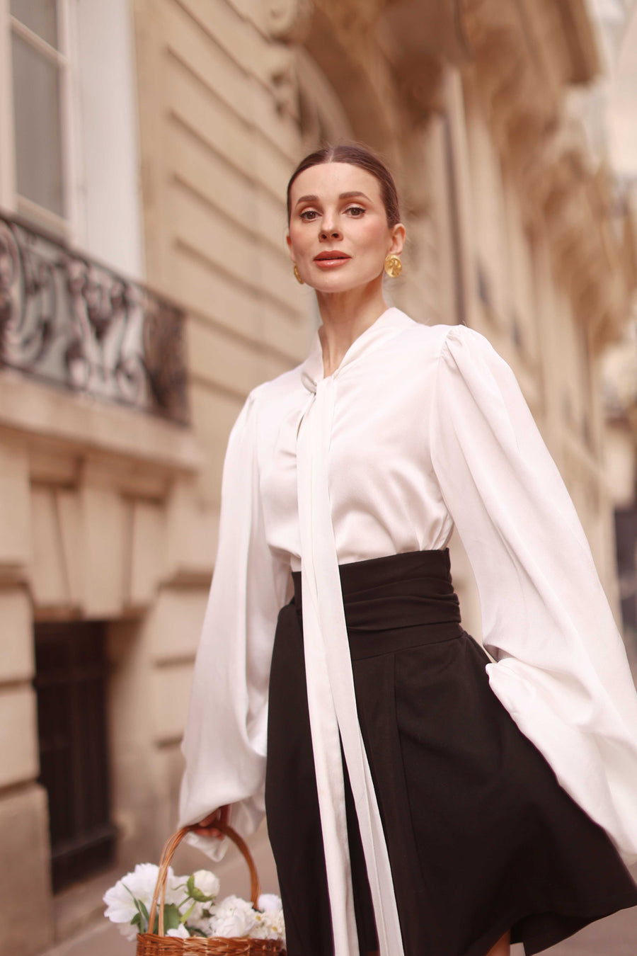 White Baroque Blouse