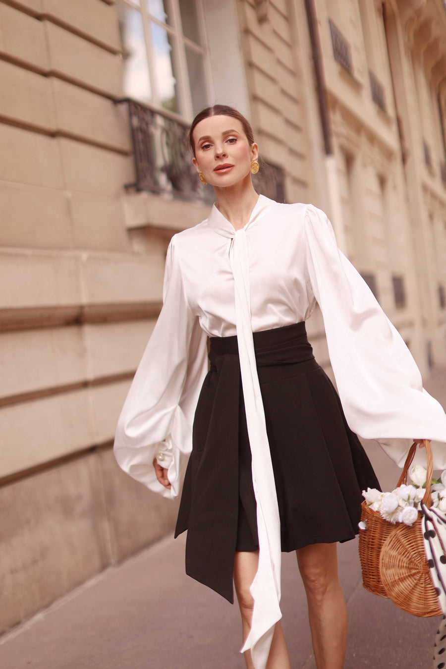 White Baroque Blouse