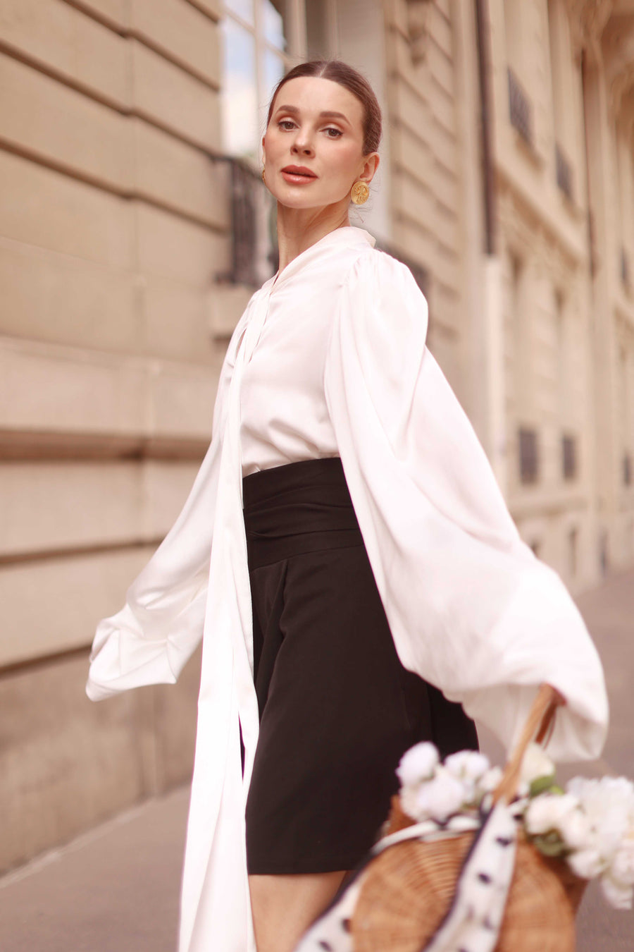 White Baroque Blouse