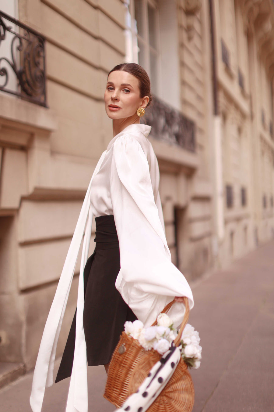 White Baroque Blouse