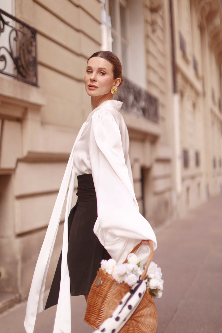 White Baroque Blouse