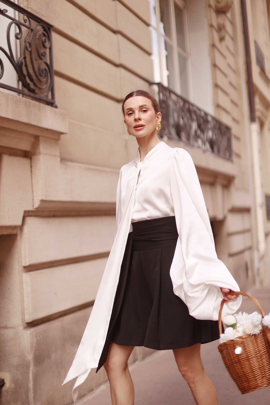 White Baroque Blouse