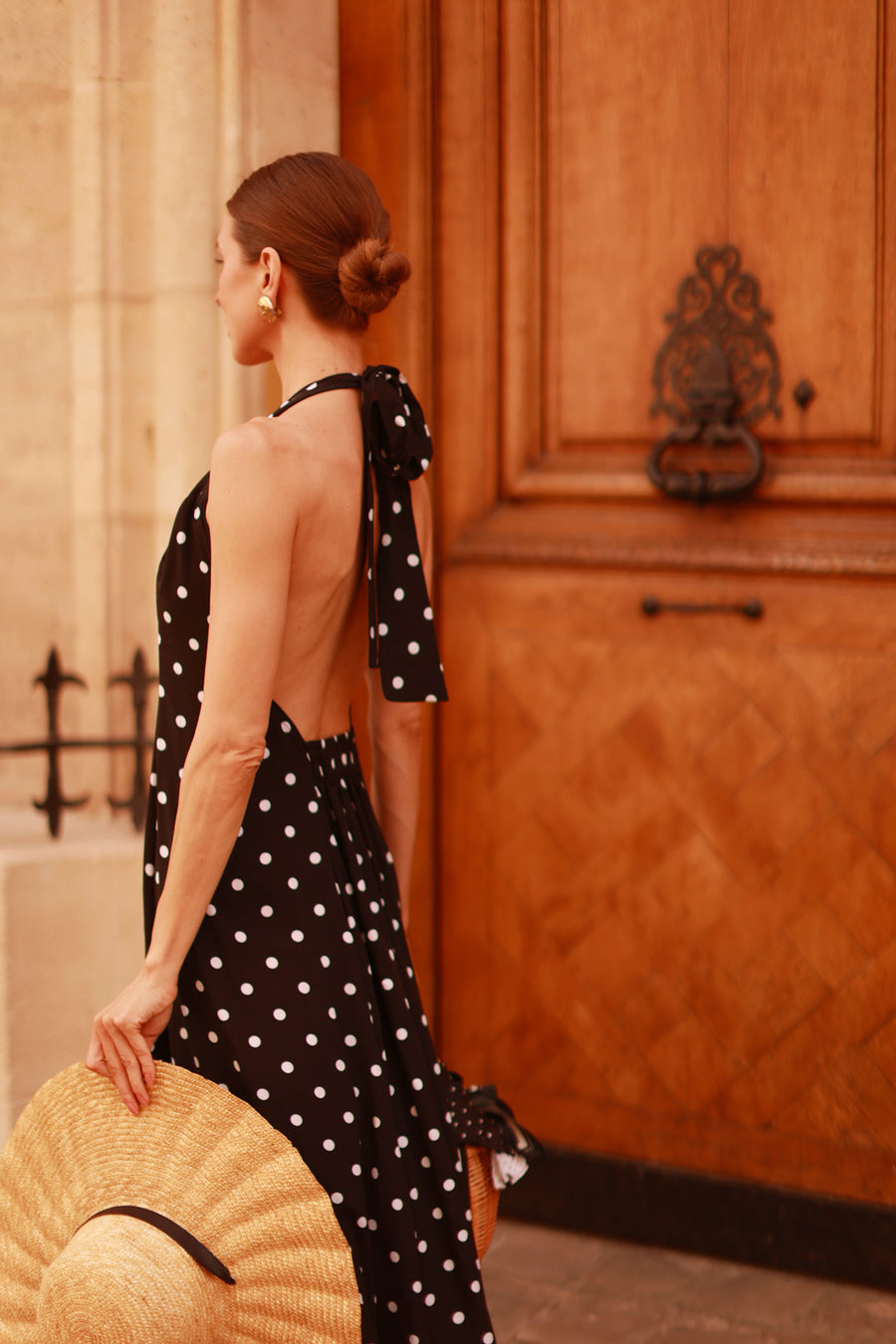 Polka Dot Halter Dress