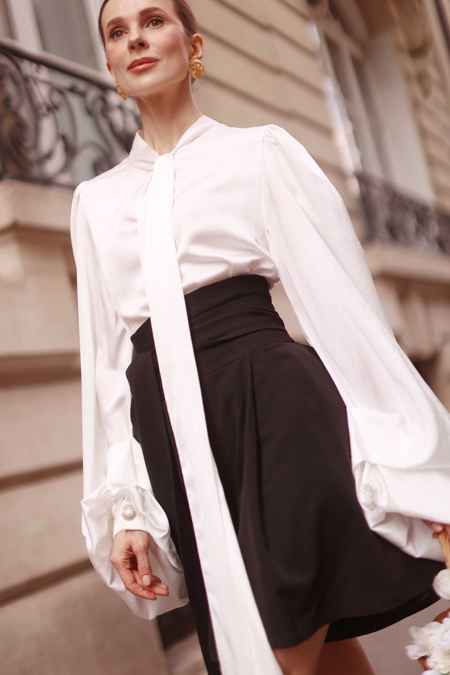 White Baroque Blouse