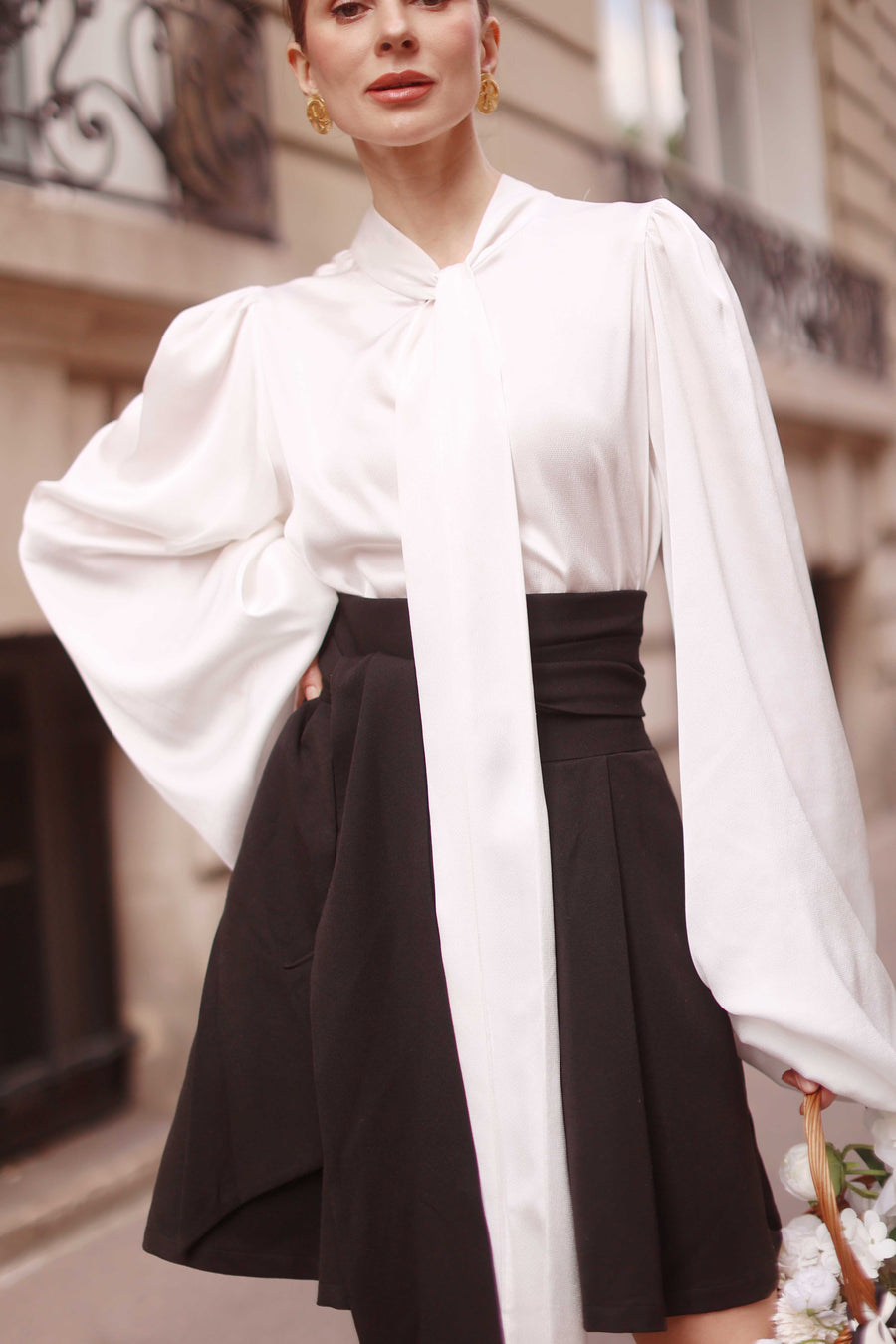 White Baroque Blouse