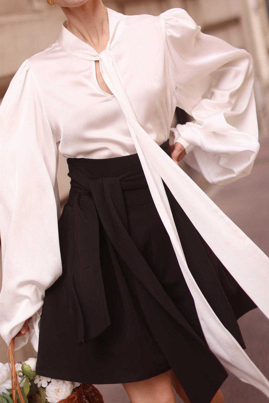 White Baroque Blouse