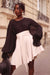 Pleated Black Blouse