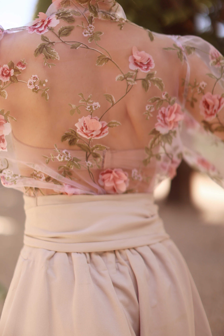 Pink Bouquet Rococo Blouse