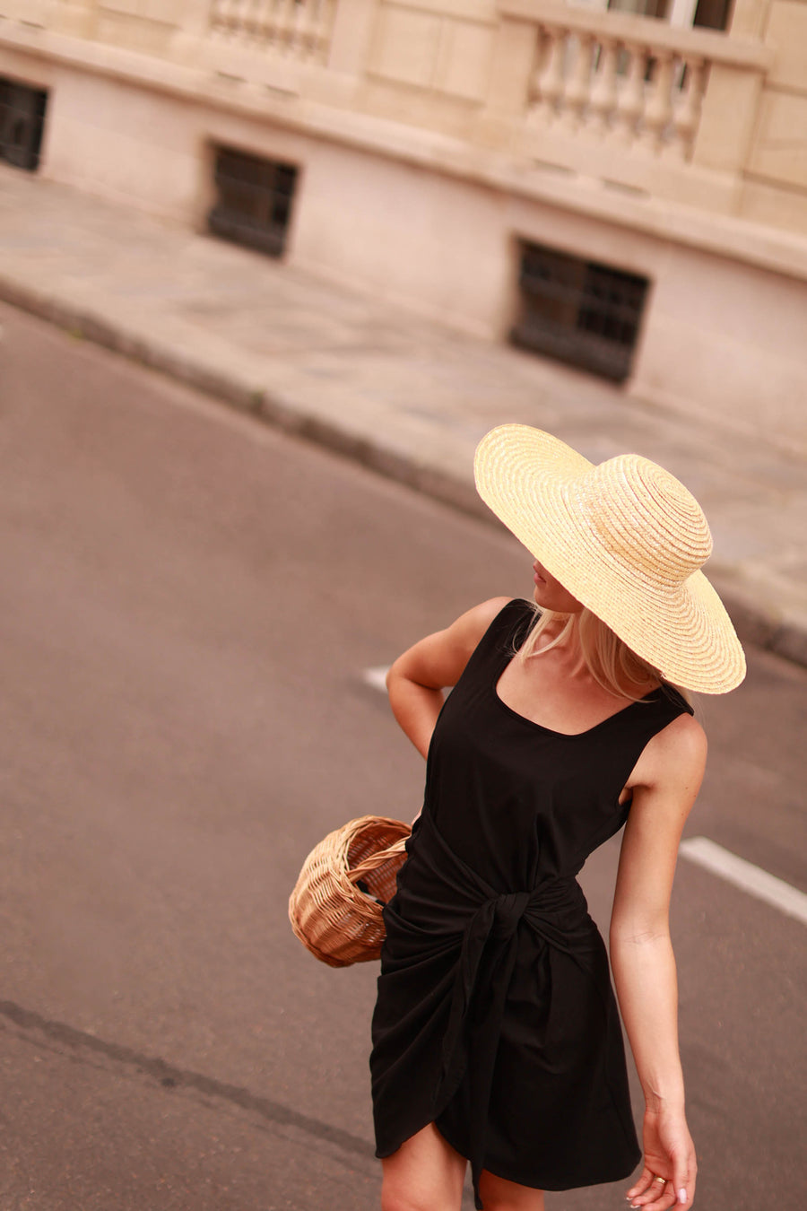 Black Summer Wrap Dress