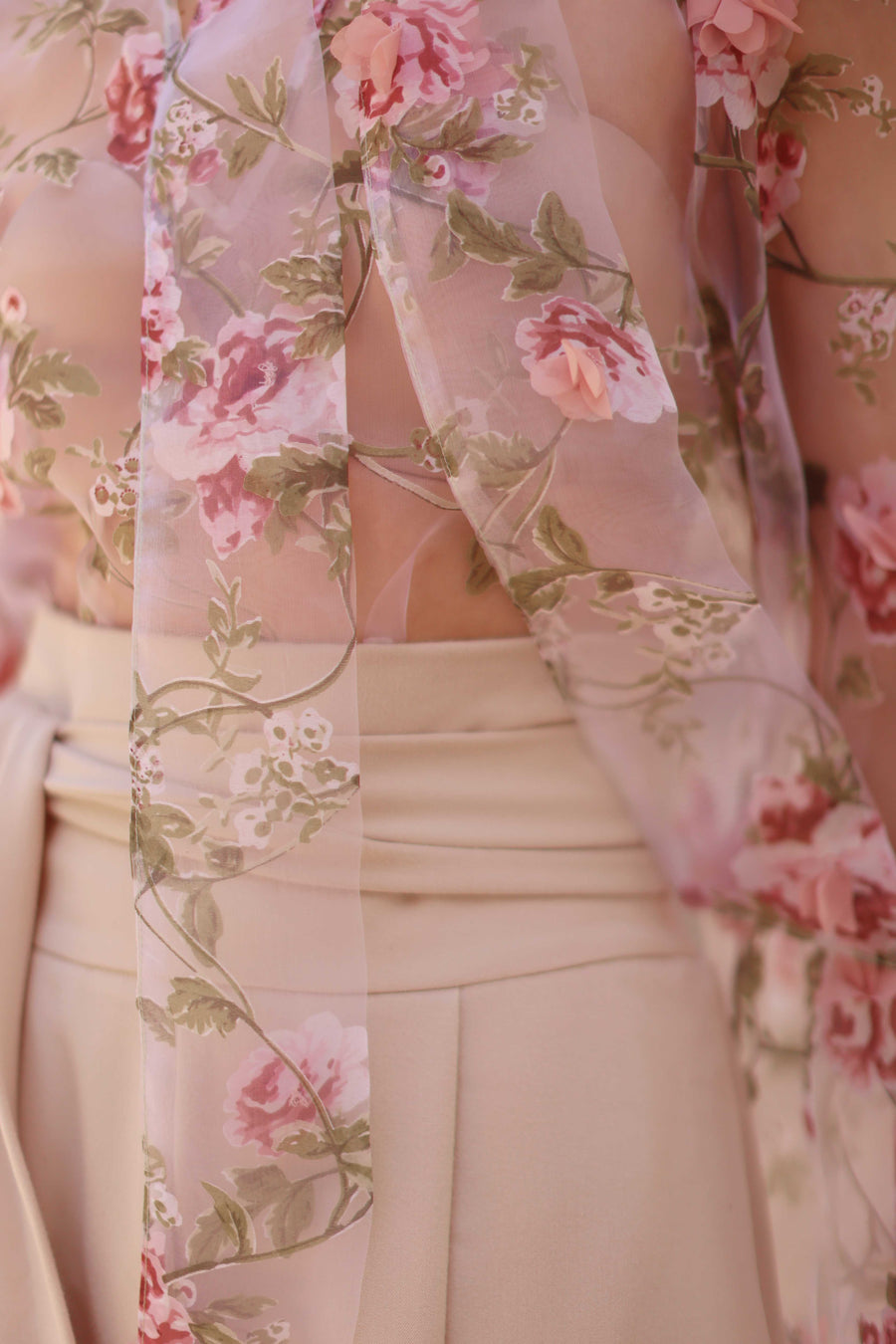 Pink Bouquet Rococo Blouse