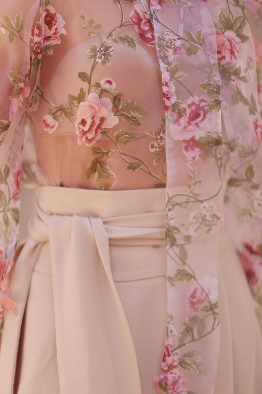 Pink Bouquet Rococo Blouse