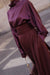 Purple Écharpe Blouse