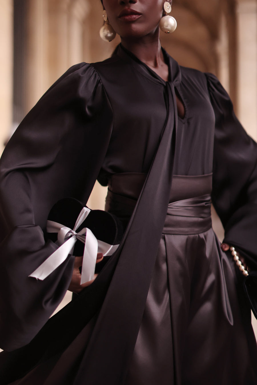 Black Baroque Blouse